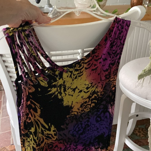 Lynn Ritchie Silver EUC Sleeveless Gorgeous Fully Lined Dress. No Wrinkle! - Picture 6 of 15